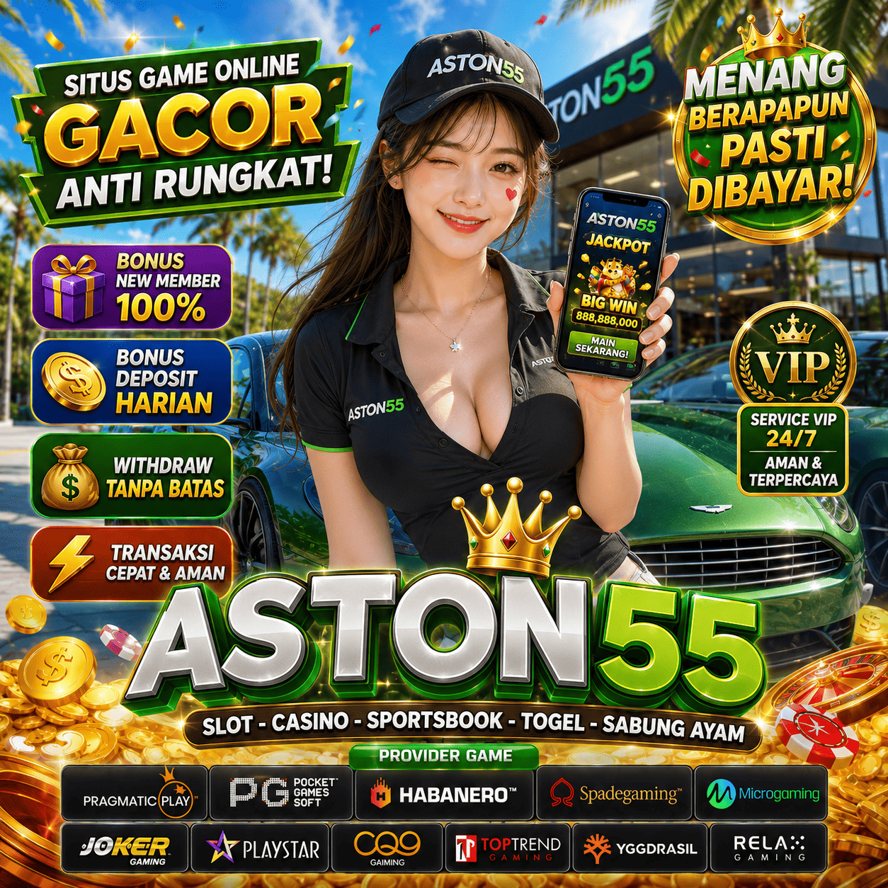 ASTON55 | Layanan Ruang Aktivitas Premium Terpercaya Baru